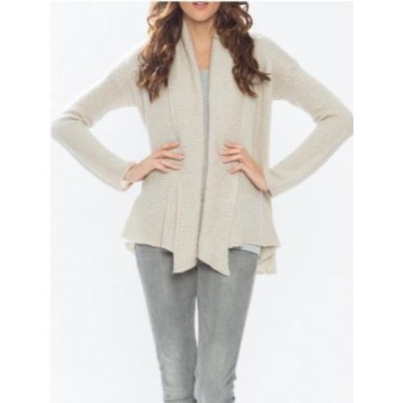 WOODEN SHIPS ANTHROPOLOGIE Sweaters - Wooden Ships Anthropologie Women's Gray Cozy Wrap Cardigan Size S/M 1162